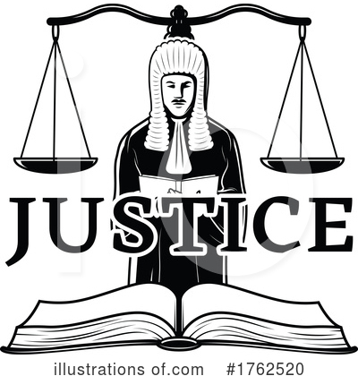 Scales Of Justice Clipart #1762520 by Vector Tradition SM