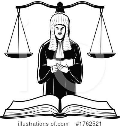 Scales Of Justice Clipart #1762521 by Vector Tradition SM