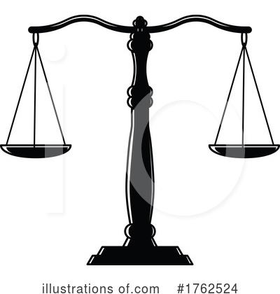 Scales Of Justice Clipart #1762524 by Vector Tradition SM