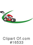 Lawn Mower Clipart #16533 by Mascot Junction