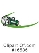 Lawn Mower Clipart #16536 by Mascot Junction