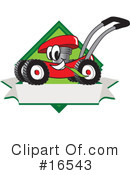 Lawn Mower Clipart #16543 by Mascot Junction