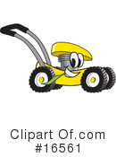 Lawn Mower Clipart #16561 by Mascot Junction