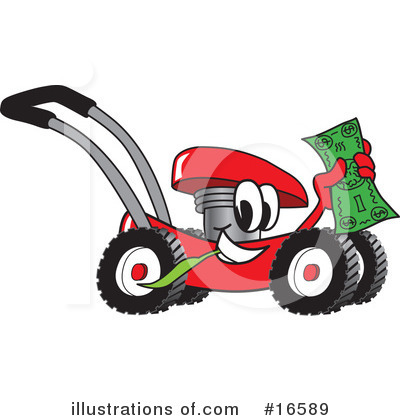 Lawn Mower Clipart #16589 by Toons4Biz