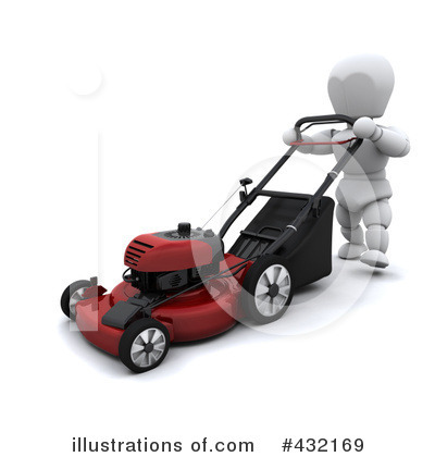 Royalty-Free (RF) Lawn Mower Clipart Illustration by KJ Pargeter - Stock Sample #432169