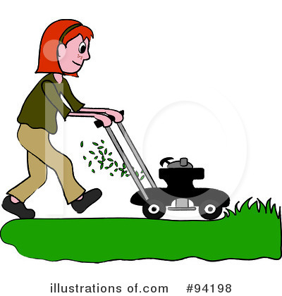Lawn Mower Clipart #94198 by Pams Clipart