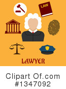Lawyer Clipart #1347092 by Vector Tradition SM