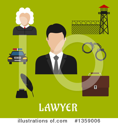 Royalty-Free (RF) Lawyer Clipart Illustration by Vector Tradition SM - Stock Sample #1359006