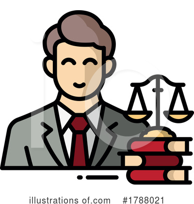 Royalty-Free (RF) Lawyer Clipart Illustration by beboy - Stock Sample #1788021