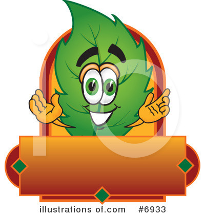 Leaf Clipart #6933 by Mascot Junction