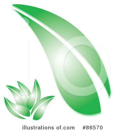 Royalty-Free (RF) Leaf Clipart Illustration by Arena Creative - Stock Sample #86570