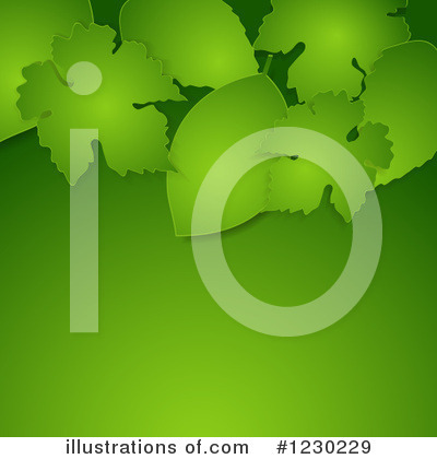 Green Leaves Clipart #1230229 by elaineitalia