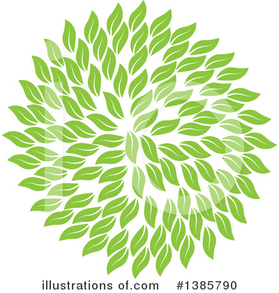 Royalty-Free (RF) Leaves Clipart Illustration by ColorMagic - Stock Sample #1385790