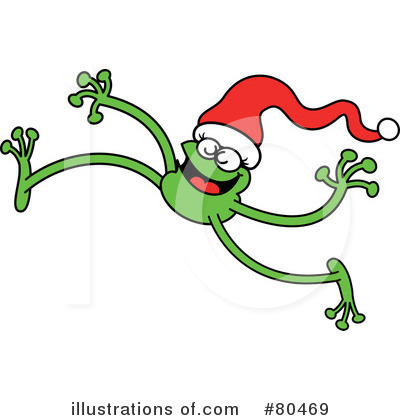 Royalty-Free (RF) Leggy Green Frog Clipart Illustration by Zooco - Stock Sample #80469