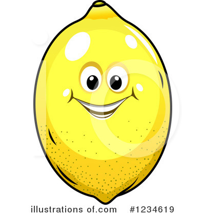 Royalty-Free (RF) Lemon Clipart Illustration by Vector Tradition SM - Stock Sample #1234619
