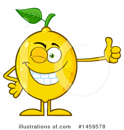Royalty-Free (RF) Lemon Clipart Illustration by Hit Toon - Stock Sample #1459578
