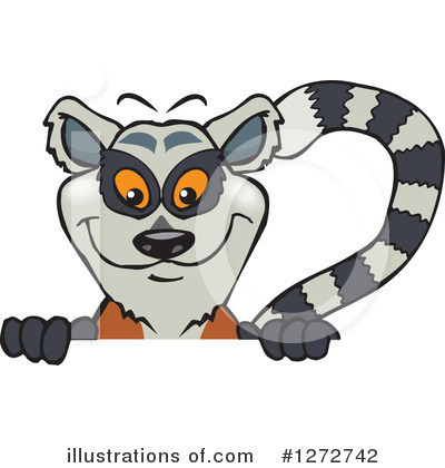 Royalty-Free (RF) Lemur Clipart Illustration by Dennis Holmes Designs - Stock Sample #1272742