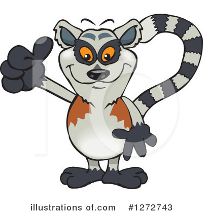 Lemur Clipart #1272743 by Dennis Holmes Designs