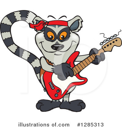 Lemur Clipart #1285313 by Dennis Holmes Designs