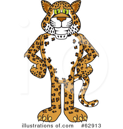 Royalty-Free (RF) Leopard Character Clipart Illustration by Mascot Junction - Stock Sample #62913