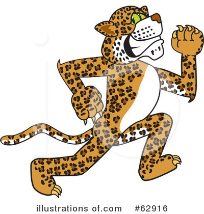 Royalty-Free (RF) Leopard Character Clipart Illustration by Mascot Junction - Stock Sample #62916