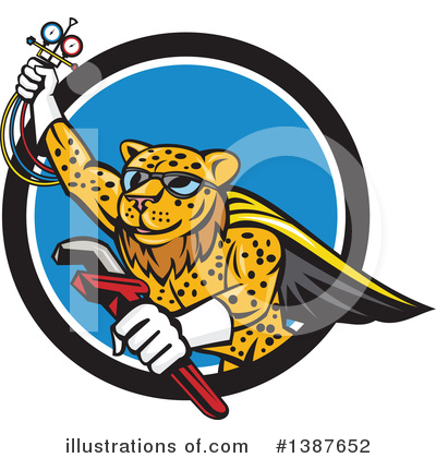 Royalty-Free (RF) Leopard Clipart Illustration by patrimonio - Stock Sample #1387652