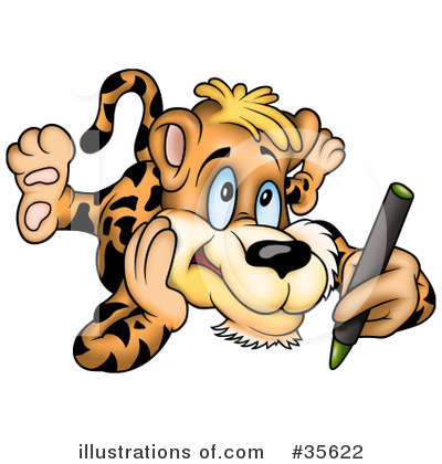 Royalty-Free (RF) Leopard Clipart Illustration by dero - Stock Sample #35622