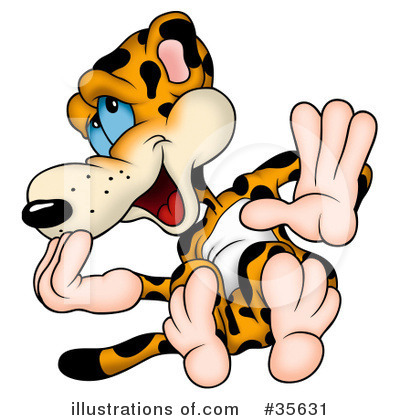 Royalty-Free (RF) Leopard Clipart Illustration by dero - Stock Sample #35631