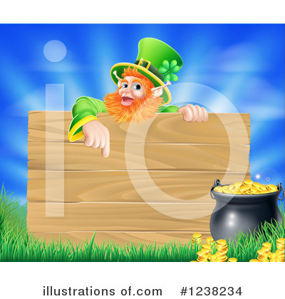 Pot Of Gold Clipart #1238234 by AtStockIllustration