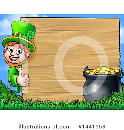 Pot Of Gold Clipart #1441958 by AtStockIllustration