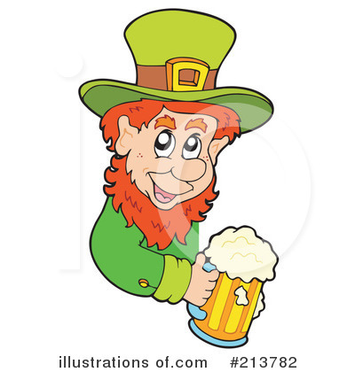 Royalty-Free (RF) Leprechaun Clipart Illustration by visekart - Stock Sample #213782