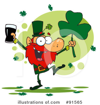 Royalty-Free (RF) Leprechaun Clipart Illustration by Hit Toon - Stock Sample #91565
