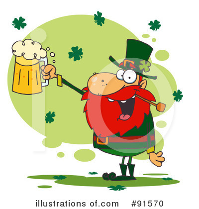 Royalty-Free (RF) Leprechaun Clipart Illustration by Hit Toon - Stock Sample #91570