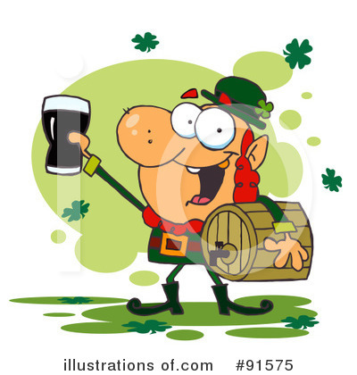 Royalty-Free (RF) Leprechaun Clipart Illustration by Hit Toon - Stock Sample #91575