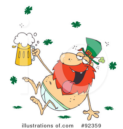 Royalty-Free (RF) Leprechaun Clipart Illustration by Hit Toon - Stock Sample #92359