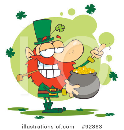 Royalty-Free (RF) Leprechaun Clipart Illustration by Hit Toon - Stock Sample #92363