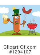 Leprechaun Sausage Clipart #1294107 by Hit Toon