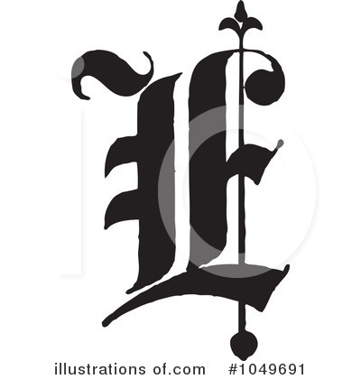 Royalty-Free (RF) Letter Clipart Illustration by BestVector - Stock Sample #1049691