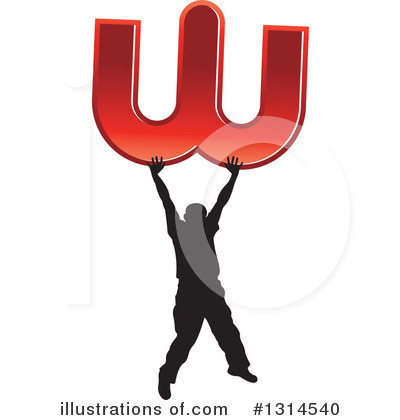 Letter W Clipart #1314540 by Lal Perera