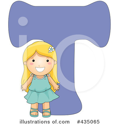 Royalty-Free (RF) Letter Kids Clipart Illustration by BNP Design Studio - Stock Sample #435065
