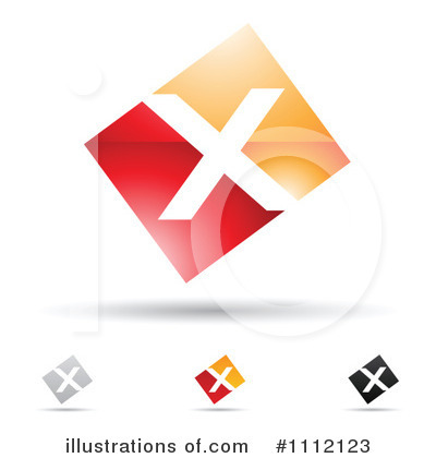 Royalty-Free (RF) Letter X Clipart Illustration by cidepix - Stock Sample #1112123