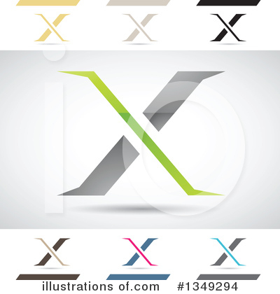 Royalty-Free (RF) Letter X Clipart Illustration by cidepix - Stock Sample #1349294