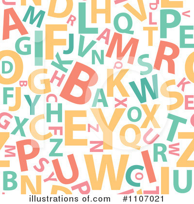 Royalty-Free (RF) Letters Clipart Illustration by Amanda Kate - Stock Sample #1107021