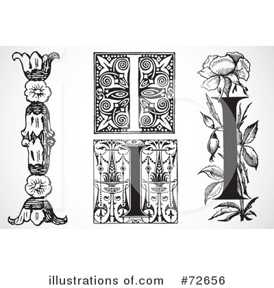 Royalty-Free (RF) Letters Clipart Illustration by BestVector - Stock Sample #72656