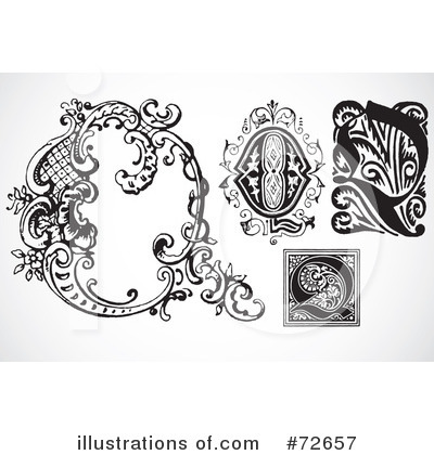 Royalty-Free (RF) Letters Clipart Illustration by BestVector - Stock Sample #72657