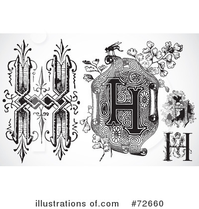 Royalty-Free (RF) Letters Clipart Illustration by BestVector - Stock Sample #72660