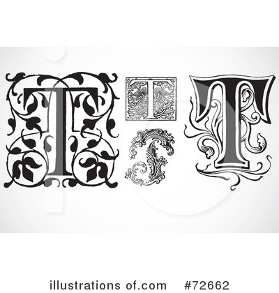 Royalty-Free (RF) Letters Clipart Illustration by BestVector - Stock Sample #72662