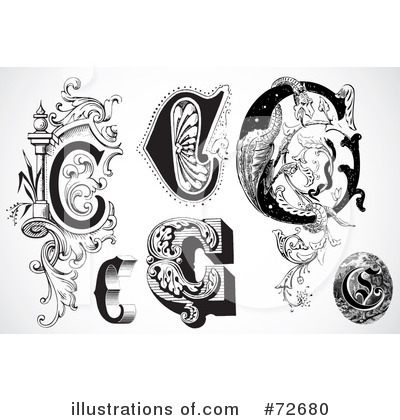 Royalty-Free (RF) Letters Clipart Illustration by BestVector - Stock Sample #72680