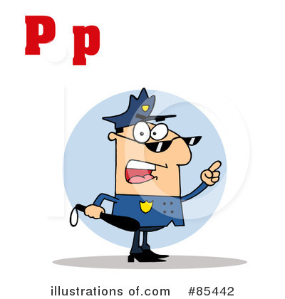 Policeman Clipart #85442 by Hit Toon