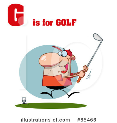 Golfer Clipart #85466 by Hit Toon